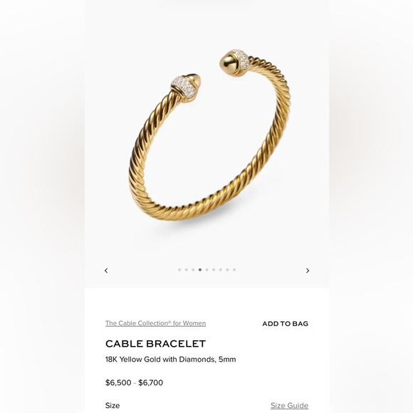 David Yurman gold bracelet - Picture 12 of 14